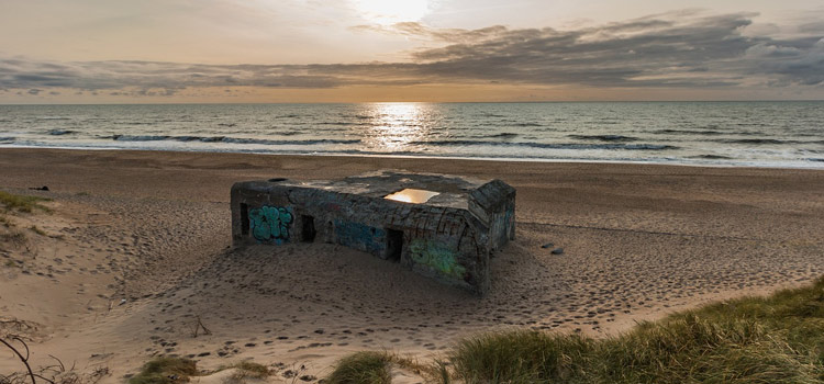 Le mur de l'Atlantique autour de Royan